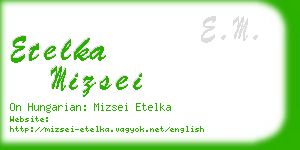 etelka mizsei business card